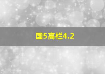 国5高栏4.2