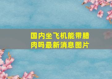 国内坐飞机能带腊肉吗最新消息图片