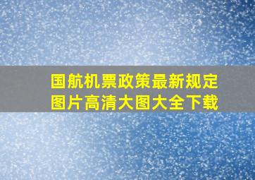 国航机票政策最新规定图片高清大图大全下载