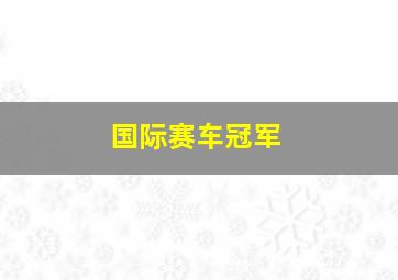 国际赛车冠军