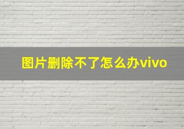 图片删除不了怎么办vivo