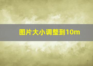 图片大小调整到10m