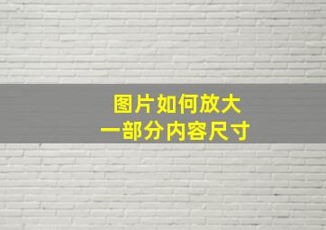 图片如何放大一部分内容尺寸