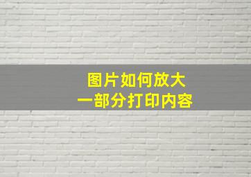 图片如何放大一部分打印内容