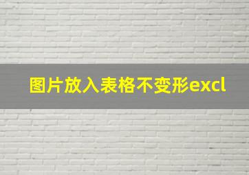 图片放入表格不变形excl