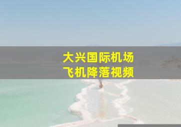 大兴国际机场飞机降落视频