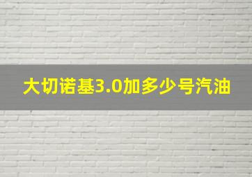 大切诺基3.0加多少号汽油