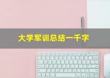 大学军训总结一千字