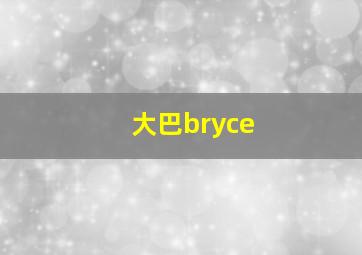 大巴bryce