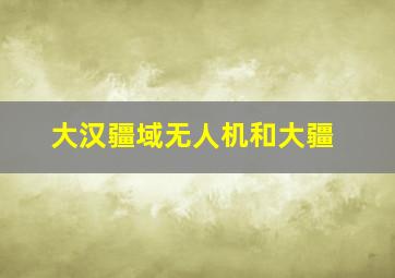 大汉疆域无人机和大疆