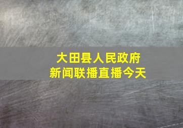 大田县人民政府新闻联播直播今天