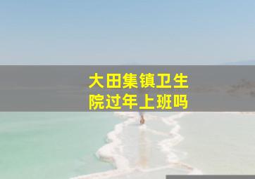 大田集镇卫生院过年上班吗