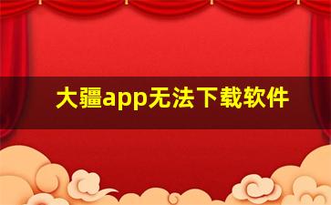 大疆app无法下载软件