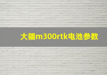 大疆m300rtk电池参数