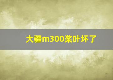 大疆m300桨叶坏了