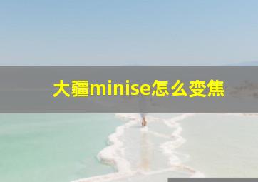 大疆minise怎么变焦