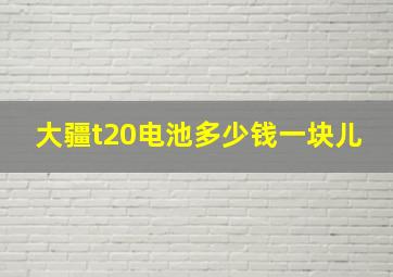 大疆t20电池多少钱一块儿