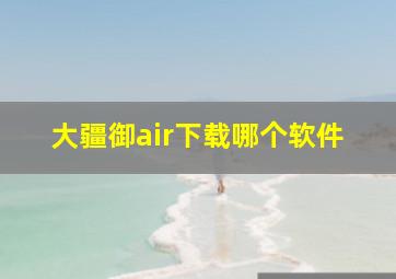 大疆御air下载哪个软件