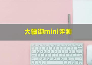 大疆御mini评测