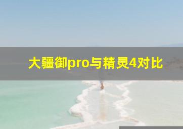 大疆御pro与精灵4对比