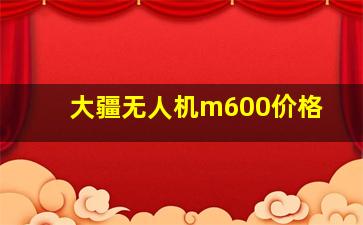 大疆无人机m600价格