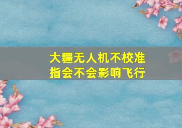 大疆无人机不校准指会不会影响飞行