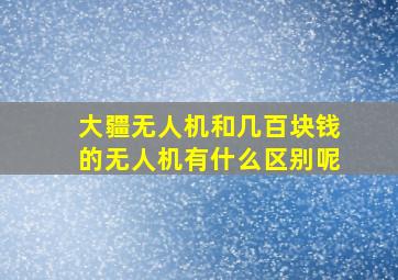 大疆无人机和几百块钱的无人机有什么区别呢