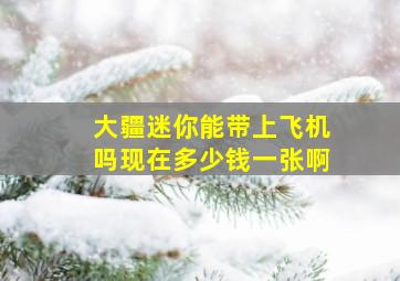 大疆迷你能带上飞机吗现在多少钱一张啊