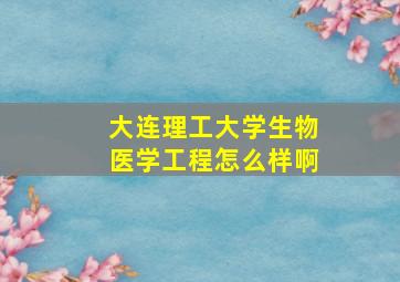 大连理工大学生物医学工程怎么样啊