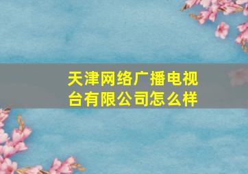 天津网络广播电视台有限公司怎么样