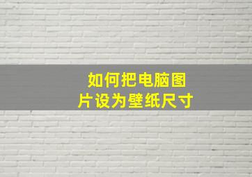 如何把电脑图片设为壁纸尺寸