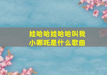 娃哈哈娃哈哈叫我小哪吒是什么歌曲