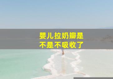 婴儿拉奶瓣是不是不吸收了