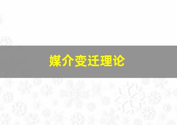 媒介变迁理论