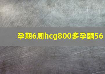 孕期6周hcg800多孕酮56