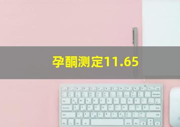 孕酮测定11.65