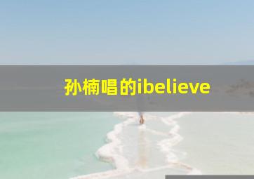 孙楠唱的ibelieve