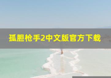 孤胆枪手2中文版官方下载