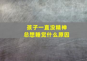 孩子一直没精神总想睡觉什么原因