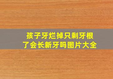 孩子牙烂掉只剩牙根了会长新牙吗图片大全