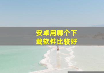 安卓用哪个下载软件比较好