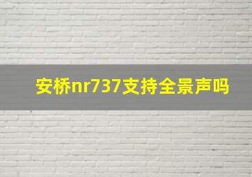 安桥nr737支持全景声吗