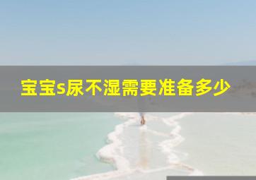 宝宝s尿不湿需要准备多少