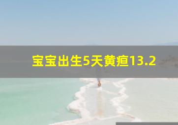 宝宝出生5天黄疸13.2