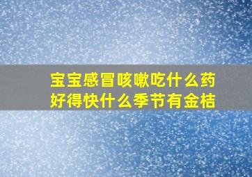 宝宝感冒咳嗽吃什么药好得快什么季节有金桔