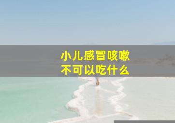 小儿感冒咳嗽不可以吃什么