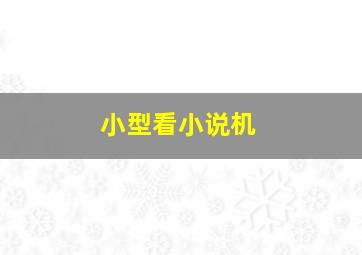 小型看小说机