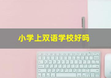 小学上双语学校好吗