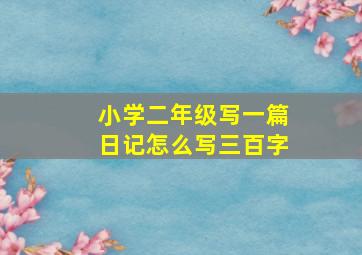 小学二年级写一篇日记怎么写三百字