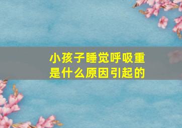 小孩子睡觉呼吸重是什么原因引起的